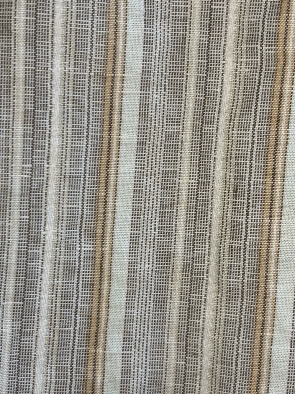 Tommy Hilfiger Neutral Striped Button-Up Shirt Dress - Picture 12 of 14